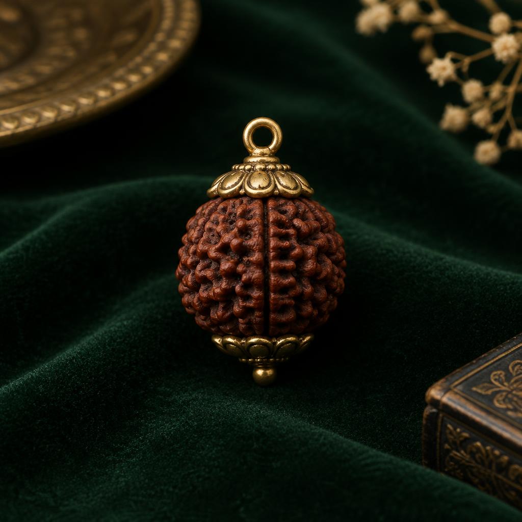 1 Mukhi Rudraksha (Half-moon) — Indian origin Rudraksha bead, view 1